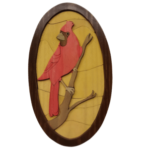 Quadro Cardeal Vermelho 3D